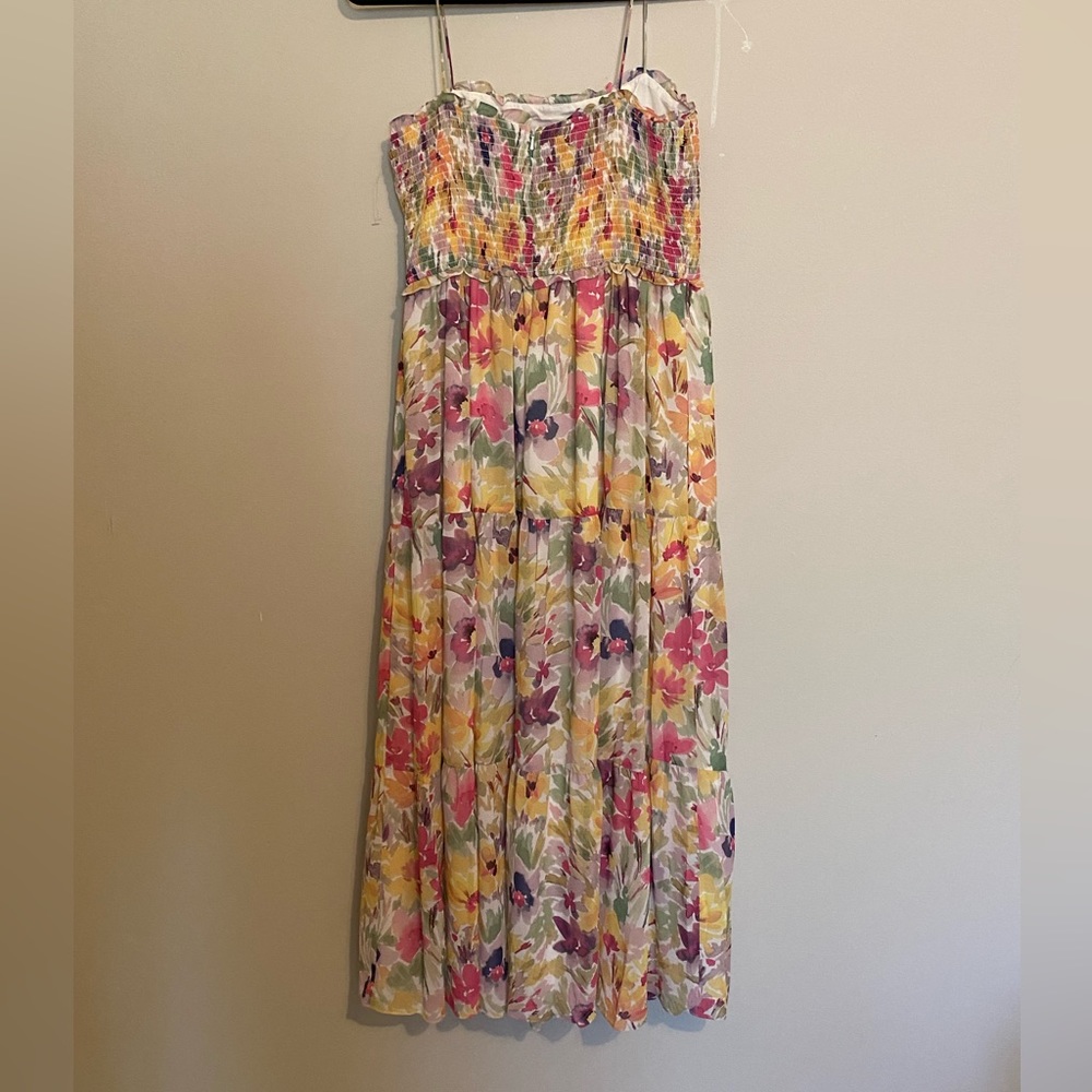 ML MONIQUE LHUILLIER Blooming Field Smocked - Picture 10 of 11